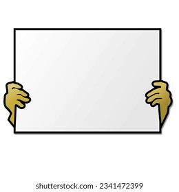 white board hand vector illustration design background
