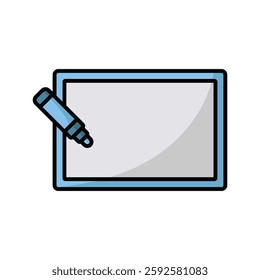 white board icon vector design template simple and clean