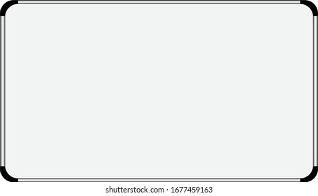 white board isolated on white background