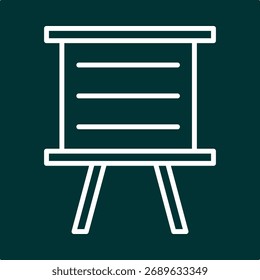 Tablero blanco de moda lindo diseño útil blanco creativo arte de Ilustración vectorial colorido fondo verde.eps