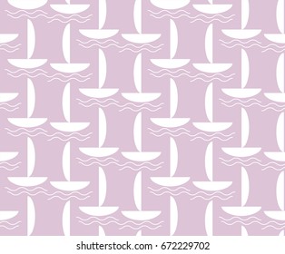 White boats pattern