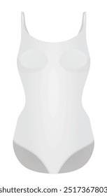 Weiße Körperformer Unterwäsche. Vektor