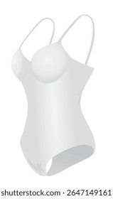 Ropa interior de modelador de cuerpo blanco. Vector