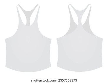 White bodybuilder's t shirt. vector illustration
