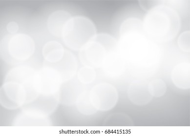 White bokeh background, Abstract white background, Wonderful white vector background