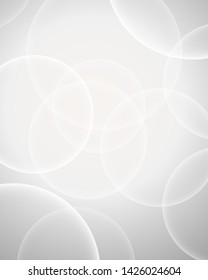 White bokeh ring background for design uses
