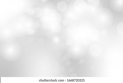 White bokeh vector background. Abstract wallpaper texture.Template for website design and social media advertising.