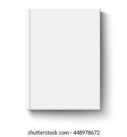 White Book Cover Isolated