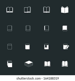 White book icon set