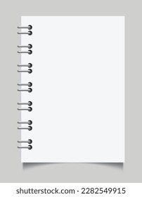 White book mock up vecto illustration