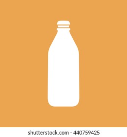 White bottle icon vector illustration