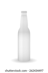 white bottle vector for packaging design