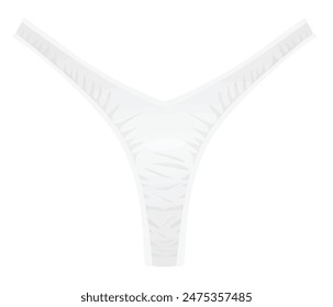 Bikini de fondo blanco. Ilustración vectorial