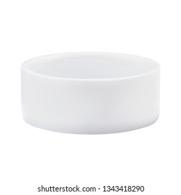 White bowl on white background