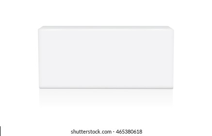 White box. Easy to change colors. Mock Up. Vector template