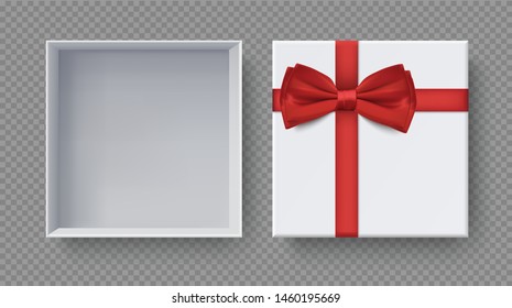 White box mock up  top view with long shadows . Vector isolated blank on transparent background.vector design Element illustration. use for box package template.