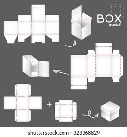 modelo de cuadro blanco, conjunto de plantillas de paquete