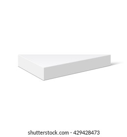 White box. Package. Polyhedron. 3D. Vector illustration.