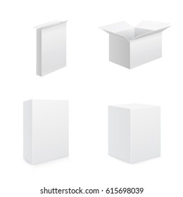 White box set. Vector