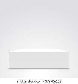 White box. Vector illustration.