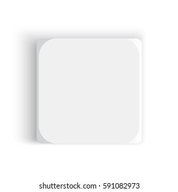 White box. Vector illustration.