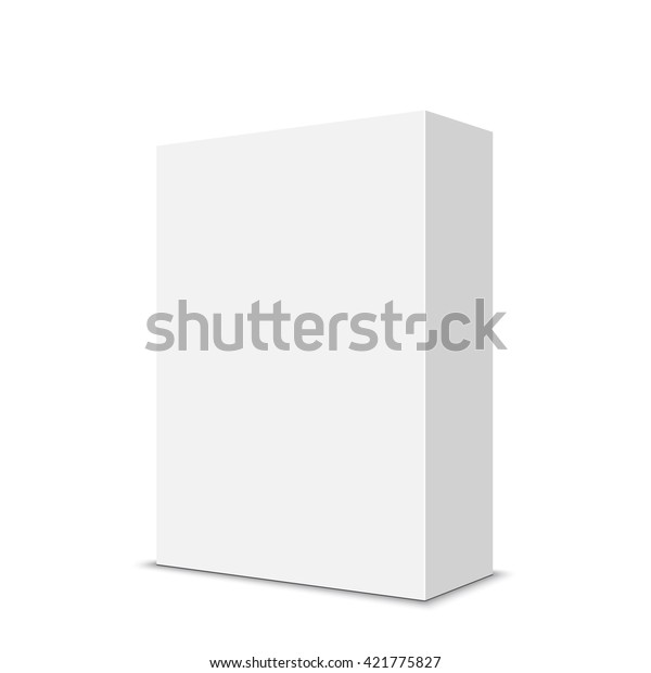 White Box Vector Illustration Stock Vector (Royalty Free) 421775827