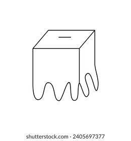 White box without background | ballot box 