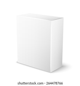 white box for your special design, isolated on a white background