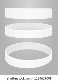 White Bracelet. Vector Illustration