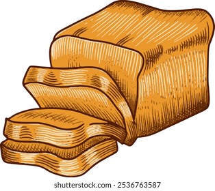 white bread with brown color