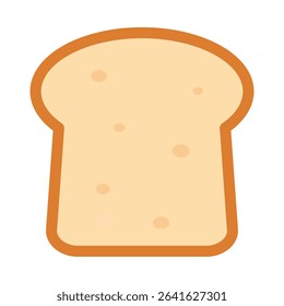 White bread cartoon vector icon flat illustration, bread clip art, clip art of bread, clip art for bread