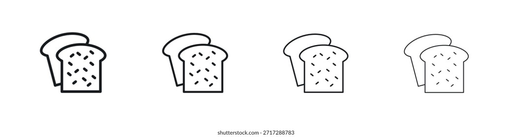 White bread icon Eps10. icons graphic design