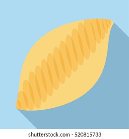 White bread icon. Flat illustration of donut vector icon for web