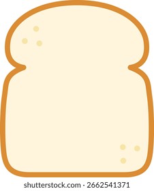 O ícone de pão branco isolado no fundo branco