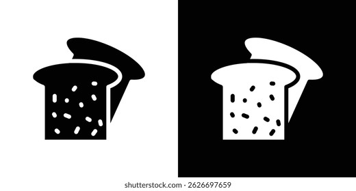 White bread icon for logo web mobile app UI design.
