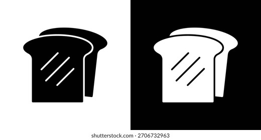 Logotipo del símbolo del icono del pan blanco. Plantilla gráfica.