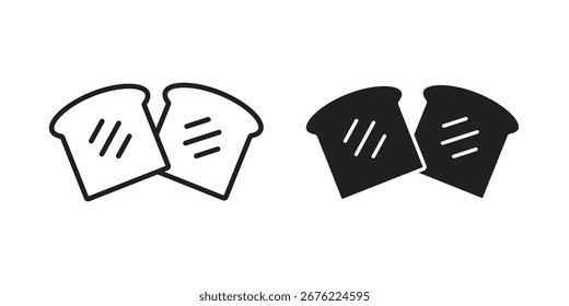 White bread icon symbol for your web designs. Icon logo, app, UI.
