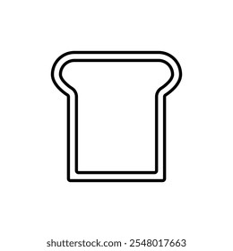 White bread icon web design in vector