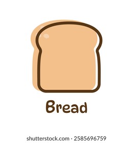 white bread logo vector design illustration
