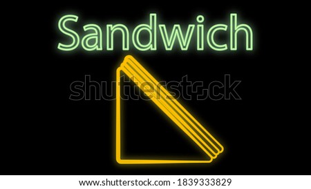 Similar – Image, Stock Photo neon “sandwiches”