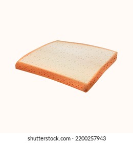 white bread vector realistic design