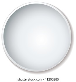 white breakfast bowl with drop shadow and inner shadow