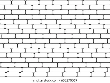White brick pattern background ,vector 