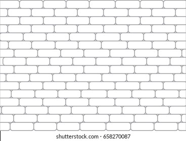White brick pattern background ,vector 