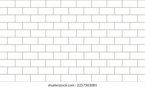 White brick wall as background