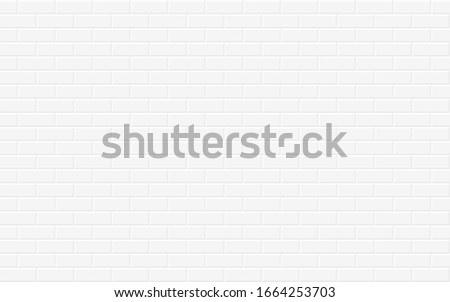White brick wall background. Abstract geometric seamless pattern design. Vector illustration. Eps10 