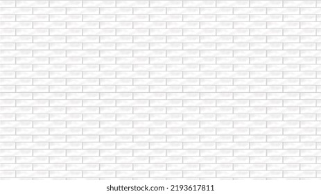White Brick Wall, White Background For Design | Texture of a White Painted Brick Wall Background or Wallpaper | Wide Angle Brick Wall Background | White Wall | Brick Background