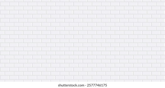 white brick wall background vector design