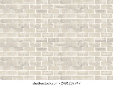 White brick wall background watercolor