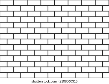  La textura de la pared de ladrillo blanco es perfecta. Canal alfa. Patrón vectorial.